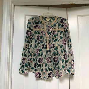 Anthropologie-Maeve top size 4 EUC